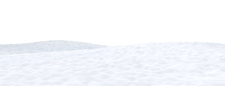 Coldness mound terrain landscape on transparent background 3d rendering png