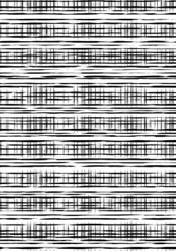 Abstract Black and White Horizontal Stripe Pattern Texture