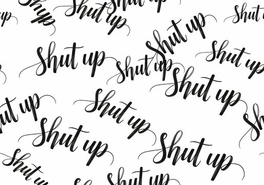 Handwritten Phrase Pattern - Expressive Text Design