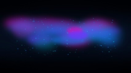 Stellar space background with glowing purple and blue nebula haze and floating dust points © MDAmanullah