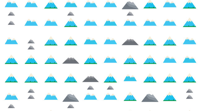 Stylized mountain pattern