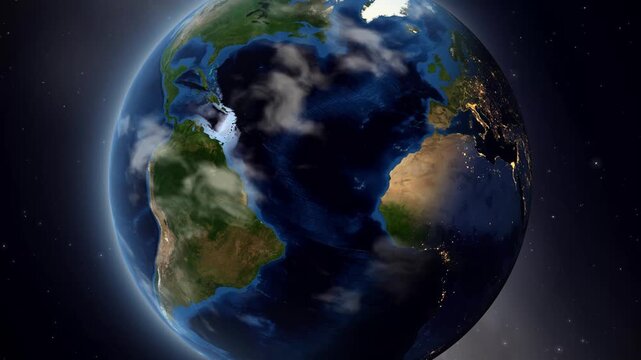 Earth Zoom In to San Tan Valley Arizona Satellite Animation