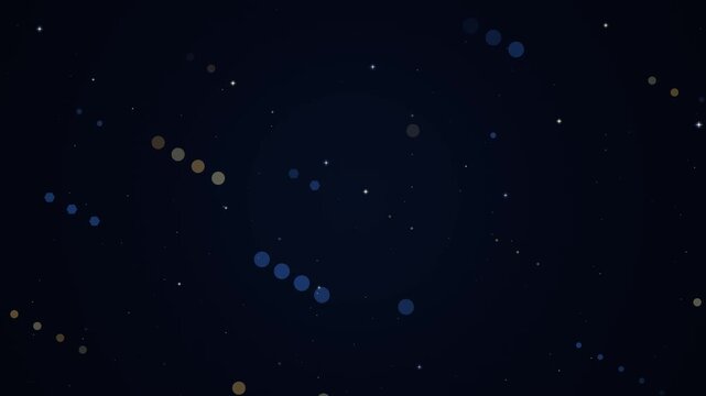 Cosmic constellations and celestial objects in deep space