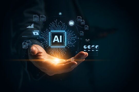 Businesspeople employ artificial intelligence (AI) in document management systems, online documentation databases, and digital file storage systems or software to efficiently archive firm data