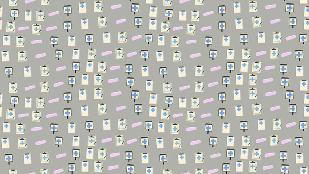 Medical Symbols Repeating Pattern