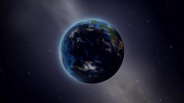 Earth Orbit Zoom to Hohenzollern Castle Pin in Germany