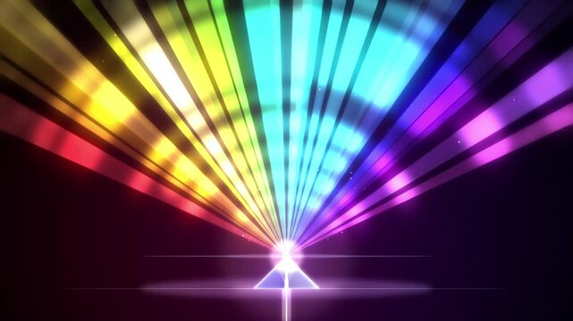 Bright Glowing Diamond Shaped Stage Light Bulbs Abstract Motion Graphics   