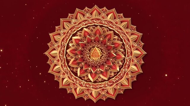 oriental mandala motif