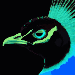 Fototapeta premium Animal Creatures artistic drawn for graphic use