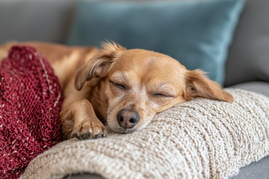 Therapy dog assisting elderly in assisted living facility for medical support and companionship