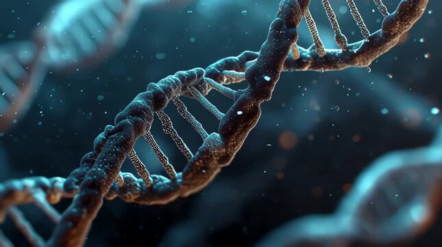 DNA Helix Strand - Genetics, Biotechnology, Science, Medical Research, Life Sciences