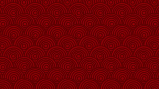 Japanese wave background circle line pattern seamless retro background design
