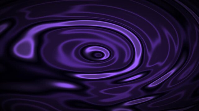 Abstract Dark Purple Metallic Liquid Surface with Rippling Waves