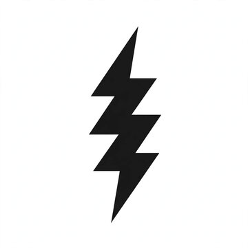 Black lightning bolt icon