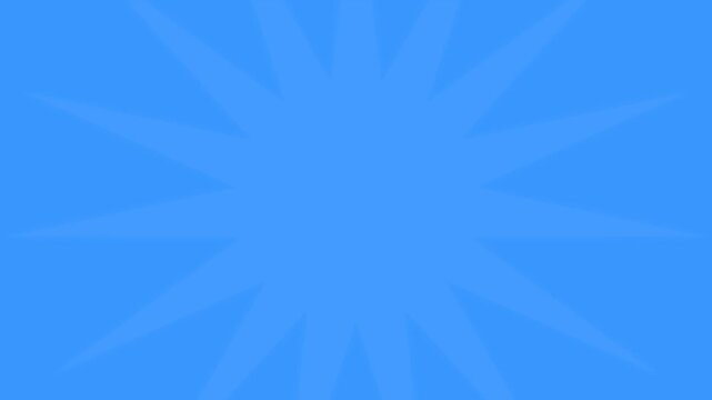 Dynamic radial burst on a vibrant blue background, perfect for animated projects, captivating presentations, or creative digital design elements