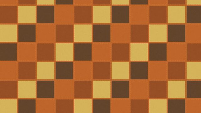 Fond de motif patchwork matelass&eacute; r&eacute;colte d'automne avec zoom lent