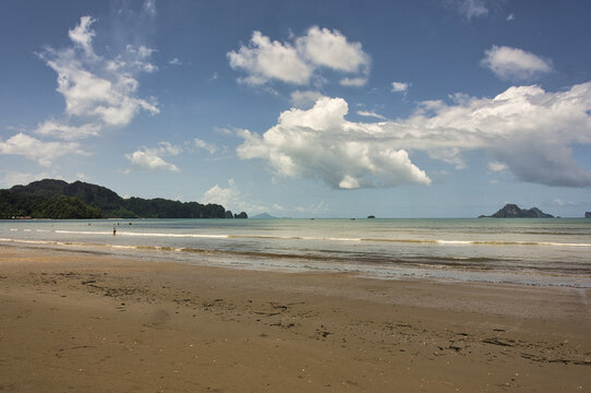 Low Tide Seascape at Noppharat Thara Beach, Krabi, Thailand