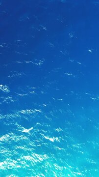 Overhead View of Tropical Blue Ocean Water