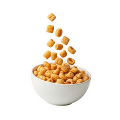 Fototapeta premium Bowl of cheesy popcorn on a table
