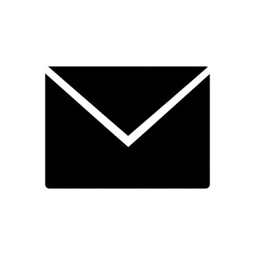 Black mail envelope icon