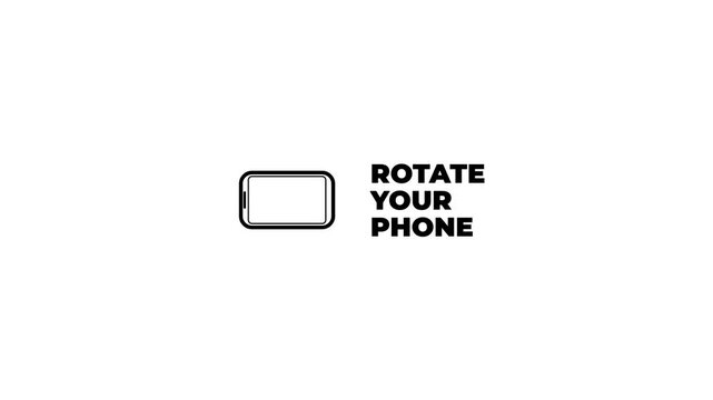 Rotate your phone animation
