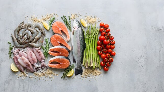 Fresh Salmon with Green Beans Cherry Tomatoes and Lemon