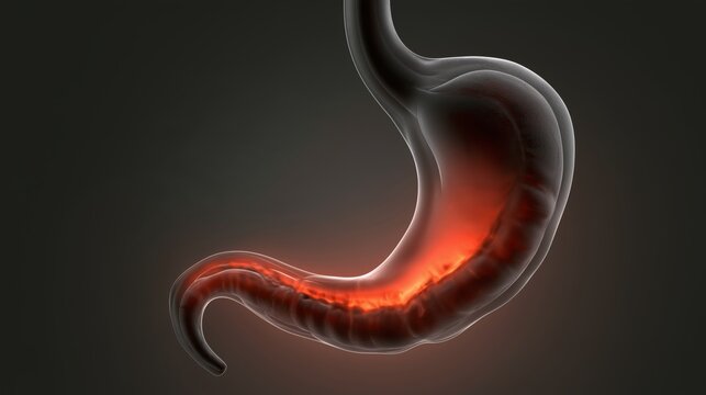 High acidity and irritation in the stomach affecting digestion and comfort levels
