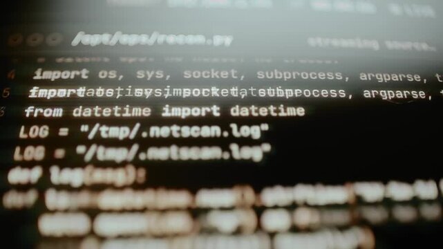 Python reconnaissance script scrolls through utility functions
