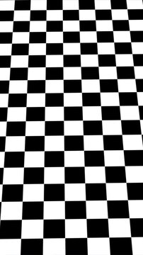 Abstract hypnotic checkerboard animation loop