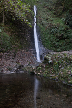 The White Lady Falls Lydford Gorge Dartmoor Devon 