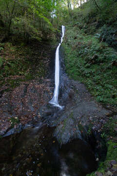 The White Lady Falls Lydford Gorge Dartmoor Devon 