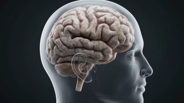 Human Brain Anatomy Medical Visualization