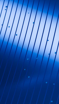 Abstract blue vertical line and circular dot pattern illustration