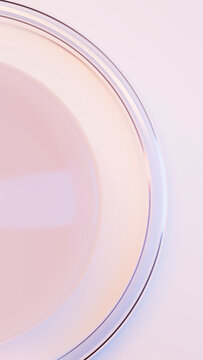 Abstract smooth round shape with pastel gradient colors