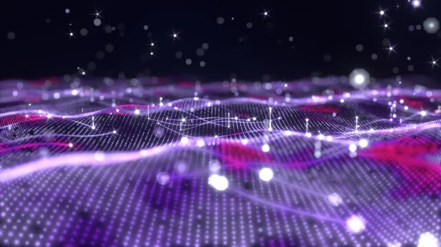 Flow ai landscape tech data bg able to loop endless 4k