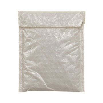 Clear bubble mailer envelope with protective air cushioning