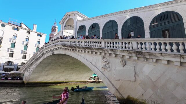 Rialto Bridge spanning Venice's Grand Canal