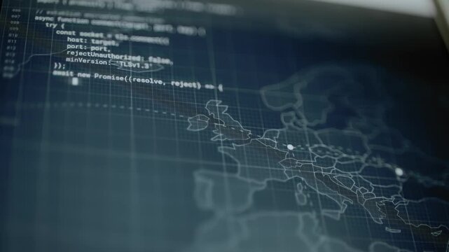 Secure connection code expands across regional map nodes