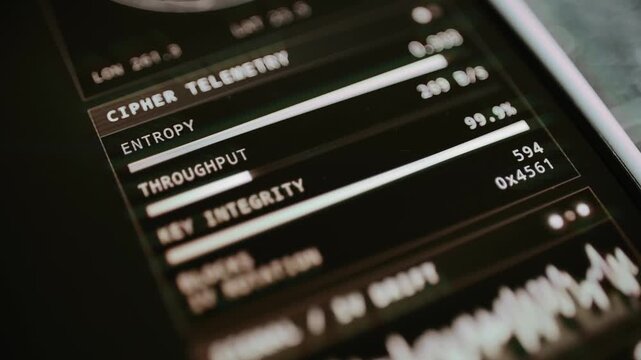 Cipher telemetry tracks falling entropy and rising throughput