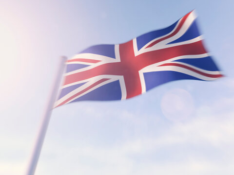 United Kingdom, Flag, 3D Rendering