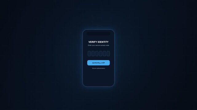 Mobile secure otp verification and automatic code detection process