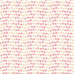 Seamless pattern of cartoon seashells © si