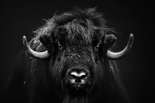 Muskox, photograph of the animal