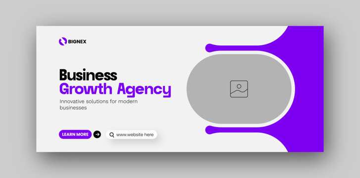Corporate business digital marketing social media facebook cover web banner design template