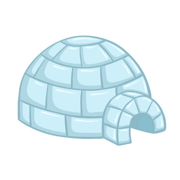 Flat Illustration of an iglo