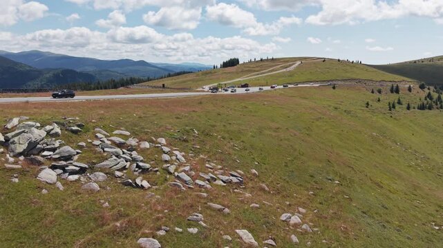 Roadside Viewpoint on Transalpina Alpine Ridge