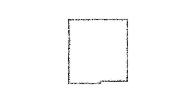 Sketch Gladwin outline map animation - smooth progressive reveal
