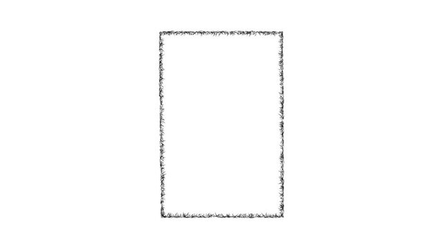 Sketch Kent outline map animation - smooth progressive reveal
