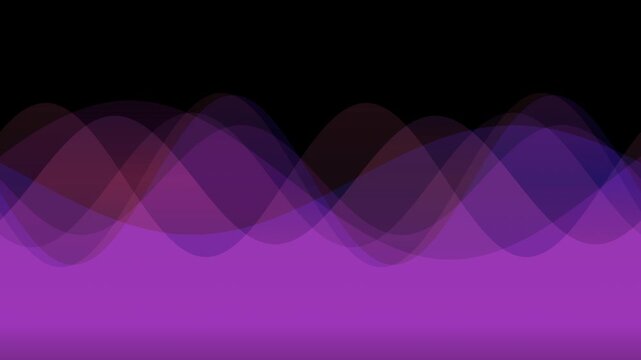 Purple gradient looping wave background with smooth transitioning color layers