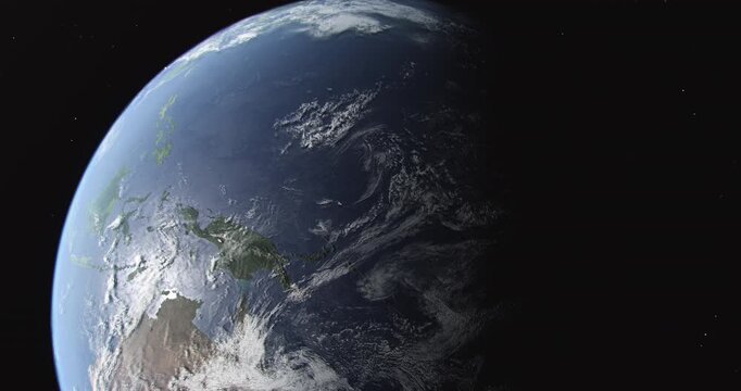 Earth from Space with Southeast Asia Indonesia